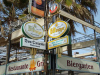 Signposts at the Ballermann